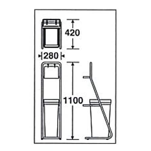 EA995AA−48 280x420x1100mm