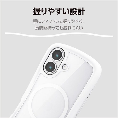 iPhone17ケース Grippy 磁力 白