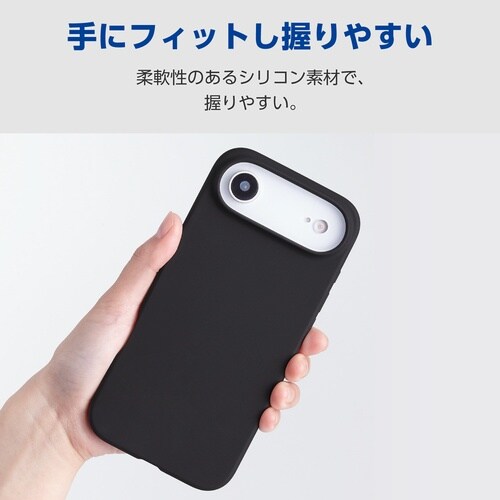 iPhone Air ケース シリコン ブラック