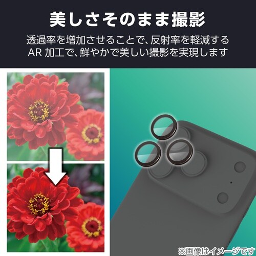 iPhone17Proカメラレンズガラス ブラック