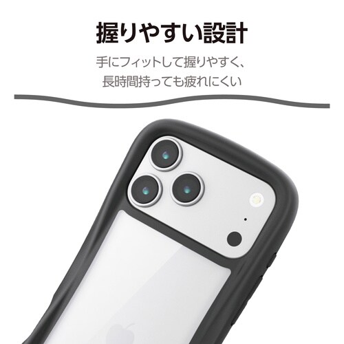 iPhone17ProMaxケース Grippy黒