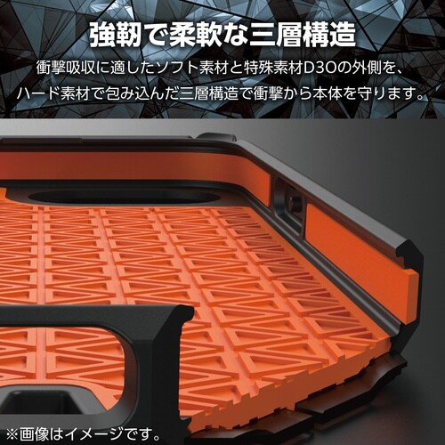 iPhone16eケース ZEROSHOCK 黒