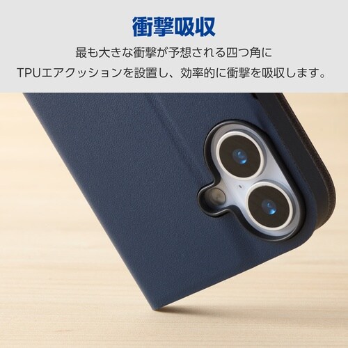 OPPO Reno 13A 手帳型ケース ネイビー