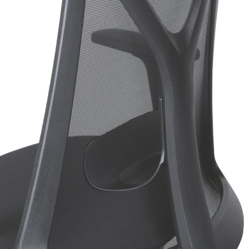 メッシュチェアNBN (肘付き) ブラック