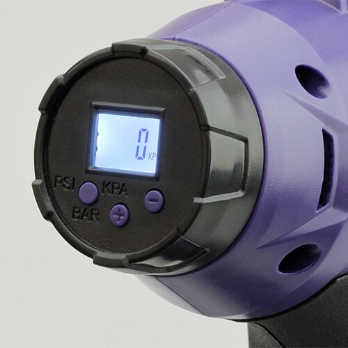 LEDライト内蔵 充電式エアーコンプレッサー 最大