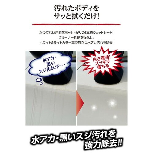 洗車用品 本当によく落ちる 汚れ・水アカ用ウェット