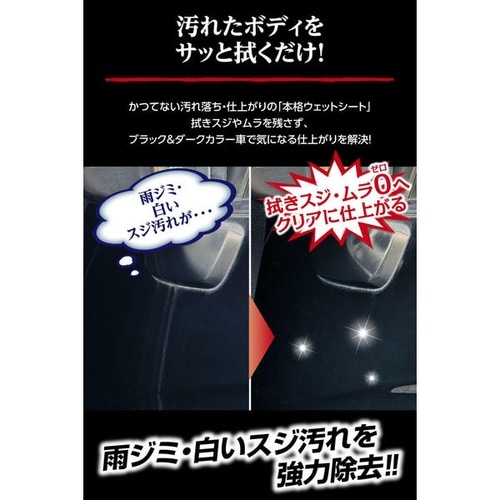 洗車用品 本当によく落ちる 汚れ・水アカ用ウェット