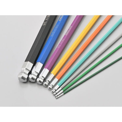 マルチカラー 六角レンチセット ショート インチサ