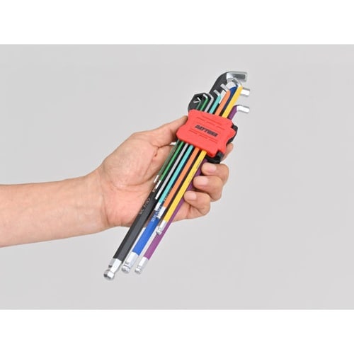 マルチカラー 六角レンチセット ショート インチサ