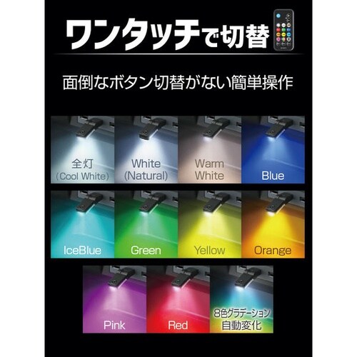 リモコン付スイングUSBライト