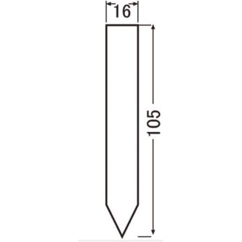 フラワーラベル 10.5cm ホワイト