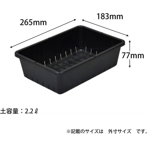 育苗コンテナー 6型 ブラック