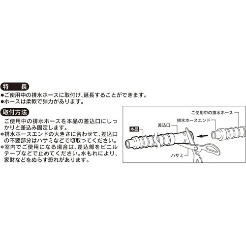洗濯機排水ホース 1.5m 4361−1.5