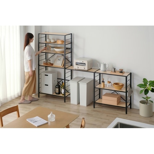 組立簡単 連結スチールラック 5段