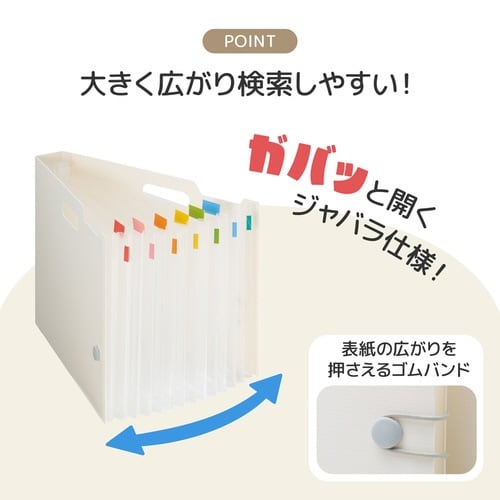 ドキュメントボックス ヨコ スリム A4 ホワイト