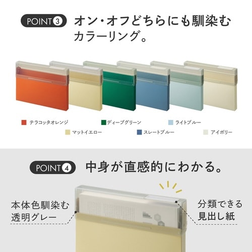 コングレスケース A4・ヨコ ライトブルー