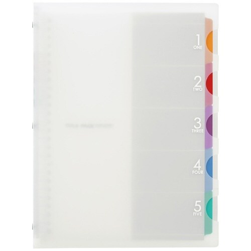 B5 バインダー ファイブチャート クリア