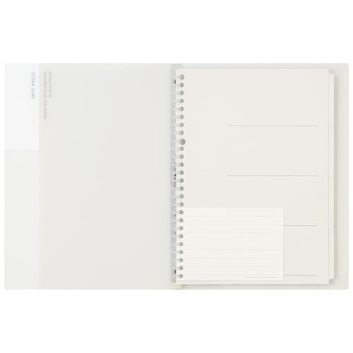 B5 バインダー クリーントーン ホワイト スリム