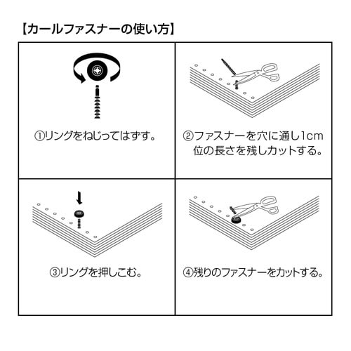 カールファスナー 50本入