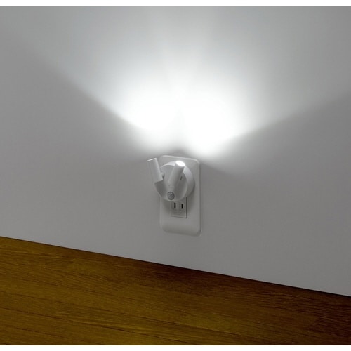 照射方向自在人感明暗センサーライト2灯