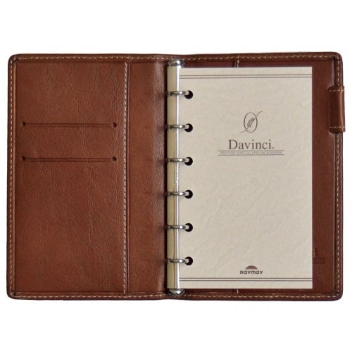 ダ・ヴィンチ オイルレザー ポケットサイズ 黒