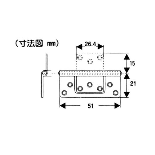 VF−028 薄口フラッシュ丁番51mm