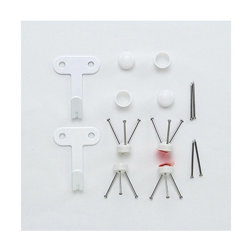 MJ−016W Jフック ダブル 白2個