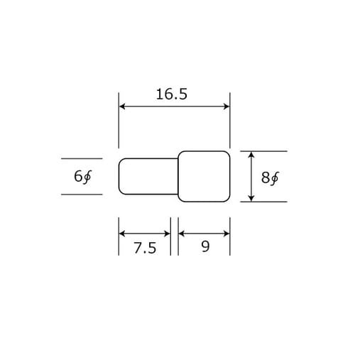 if−076 差込ダボ 6×8mm10個