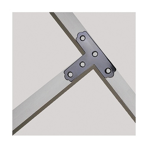 IH−004 カラー隅金 T字 黒