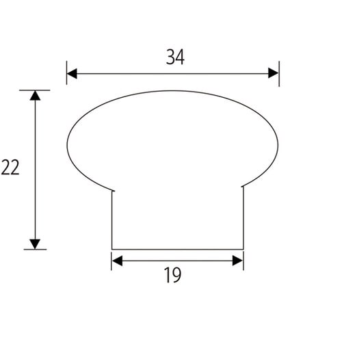 木製つまみ 34mm パイン VG−22