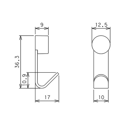 MS−31WシッポフックSホワイト2個