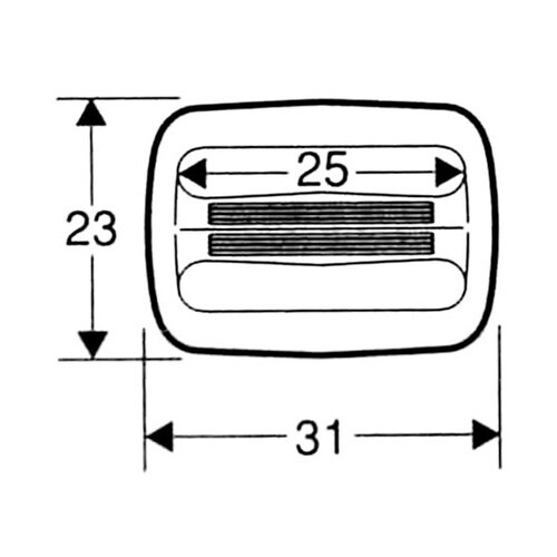 R−335 トライグライト 黒 25mm