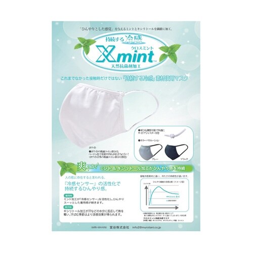 クロスミント マスク グレー