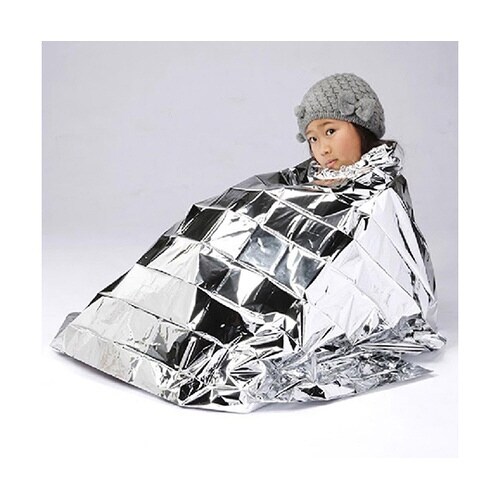 緊急用 保温簡易寝袋 シルバー