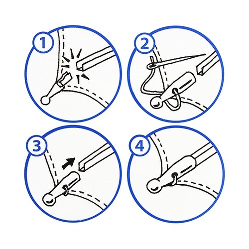 つゆ先 しずく型 ゴールド 8個入 US