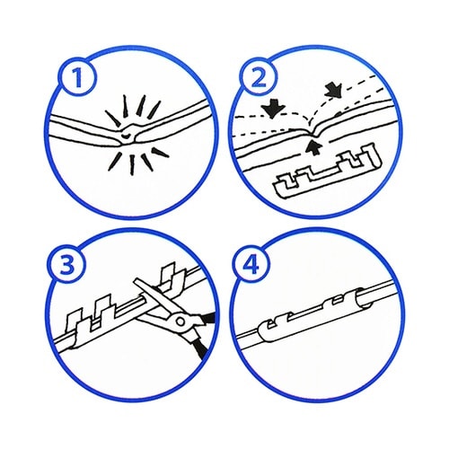 US−017 四ツ爪 大 シルバー 4個