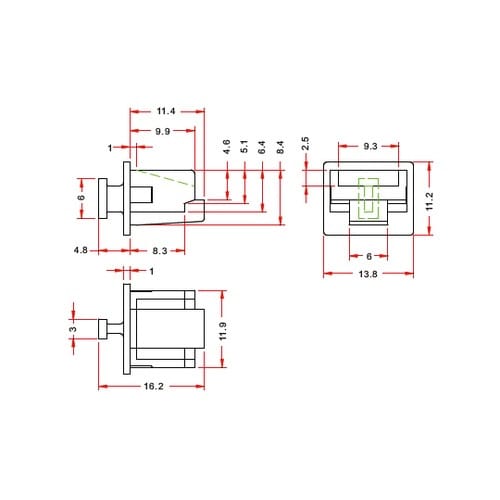 コネクター保護キャップ RJ45機器側用