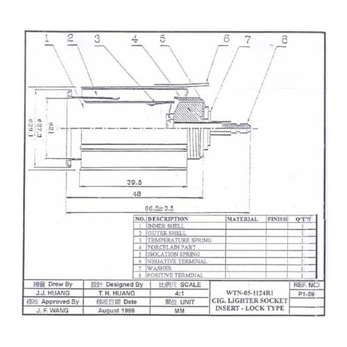 WTN05F1124R1 シガーソケット