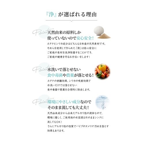 野菜・果物用洗浄剤 −浄− 80g