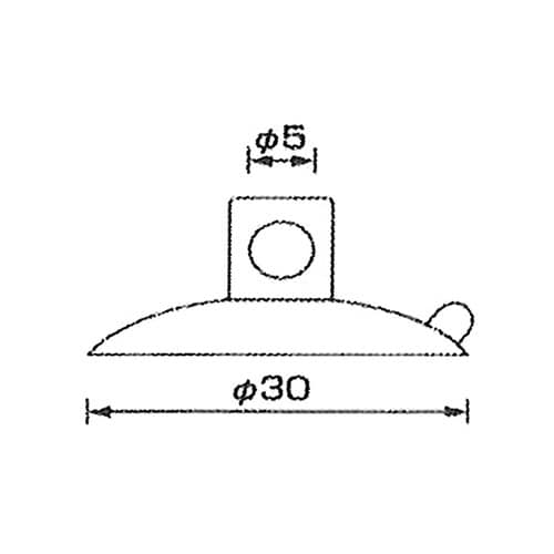 HR−669強力ファミリー吸盤横穴式3個
