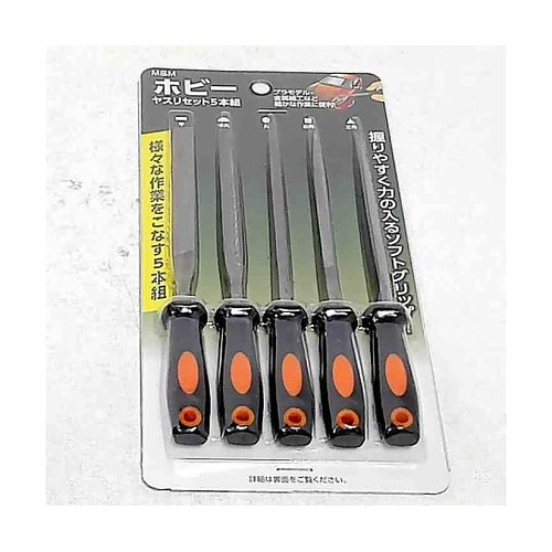 1072047 M&Mホビーヤスリ5本組