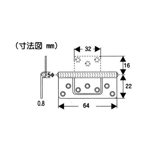 VF−037 ステンフラッシュ丁番64
