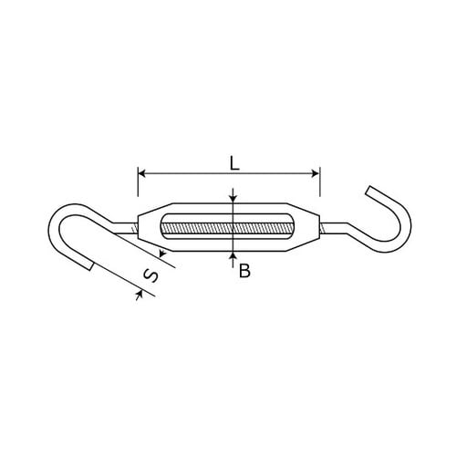 15−004 亜鉛ターンバックル95mm