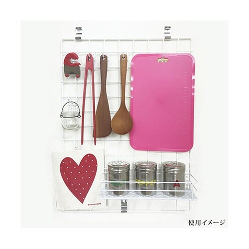 メッシュパネル用 ポケット引掛カゴ 小