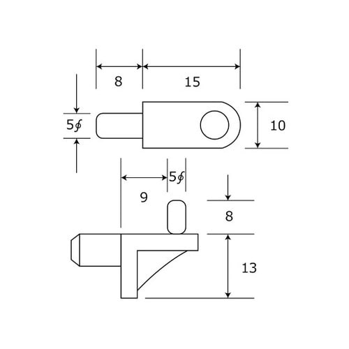 if−078 ナイロン棚受 茶 10個