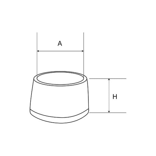 GT−500 丸パイプ用 パイプキャップ