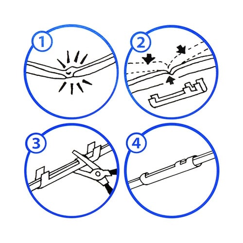 US−011 三ツ爪 小 シルバー 4個