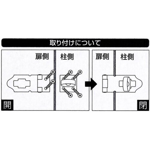 ストップ掛金 タイプ 55mm VD−0