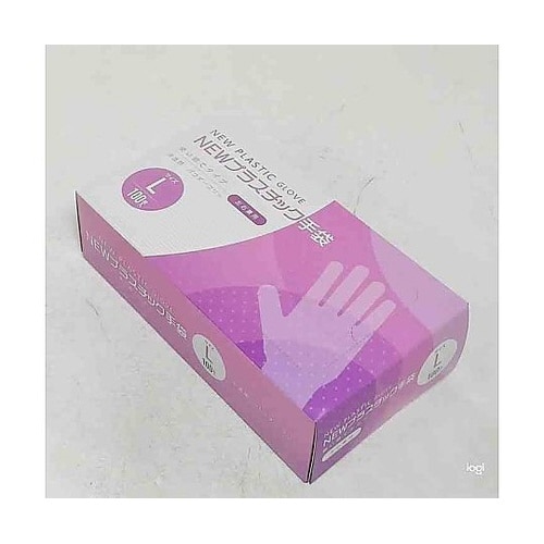 NEWプラスチック手袋 Lサイズ 100