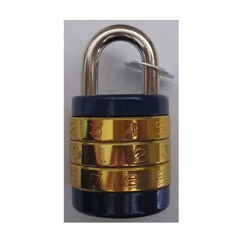 5B452H 丸型文字合錠 三段28mm